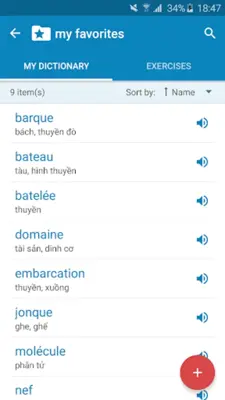 French-Vietnamese Dictionary android App screenshot 1